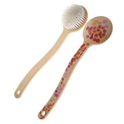 Long Handle Bath Brush Massager Body Brush Scrub Skin Care Shower Exfoliation Brush Reach Feet Sponge Bathroom Accessories